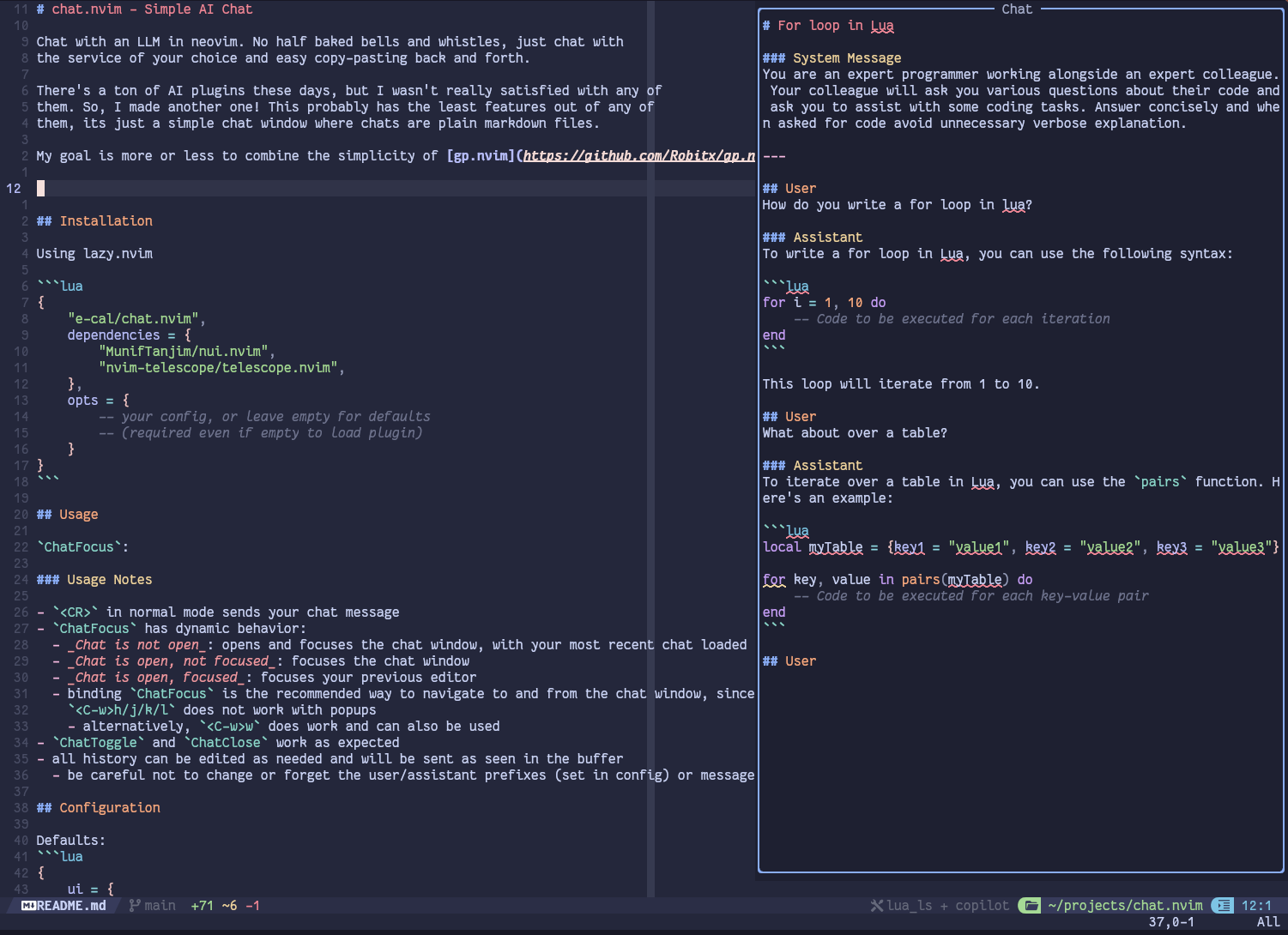 EVIM Neovim configuration
